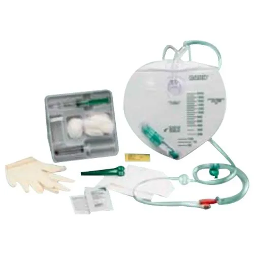 Cardinal Health - 6154- - Foley Catheter Tray with #6208 Drain Bag Silicone, 18FR, Drain Bag, (Continental US Only)