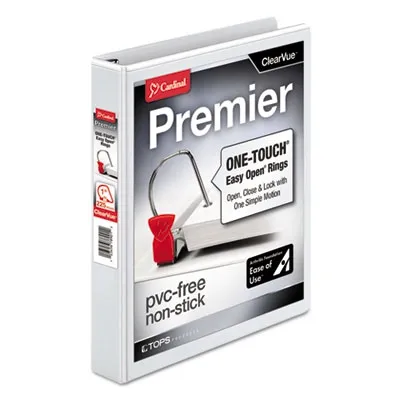 Cardinalbr - From: CRD10300 To: CRD10351 - Premier Easy Open Clearvue Locking Slant-D Ring Binder