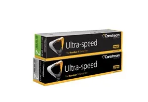 Carestream - 8987877 - Ultra-Speed Intraoral film, DF-57C, Size 2, 2-film Super Poly-Soft packets with ClinAsept barrier. 100/bx