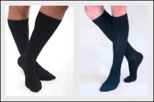 Carolon - From: 260104 To: 261504  Health Support MicroFiber Unisex Socks (15 20mmHg) Short, Closed Toe, Style: BelowKnee