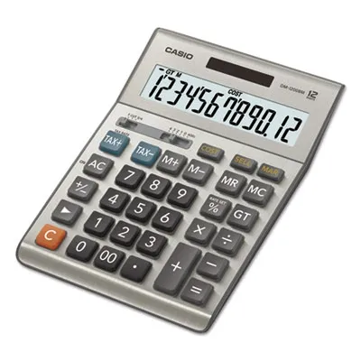 Casioinc - CSODM1200BM - Dm1200Bm Desktop Calculator, 12-Digit Lcd, Silver