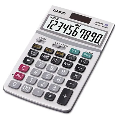 Casioinc - CSOJF100BM - Jf100Ms Desktop Calculator, 10-Digit Lcd