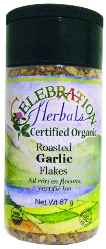 Celebration Herbals - 2758186 - Garlic Flakes Roasted Organic