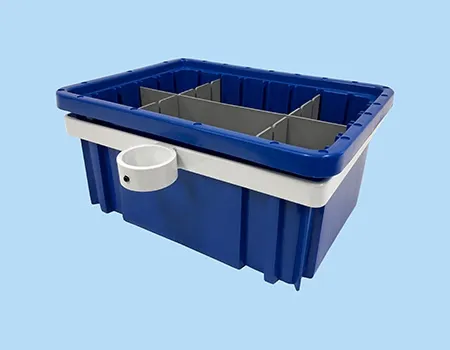 Centicare - From: C-830-B To: C-830-B-D - Blue Bin W Bracket. Includes Dividers