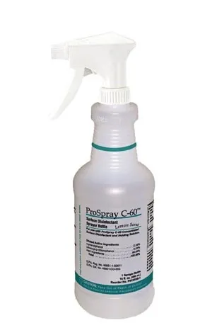 Certol - PSC60SB - Accessories: Empty Spray Bottle Labeled to Meet OSHA Guidelines, Includes Spray Head & Squirt Top