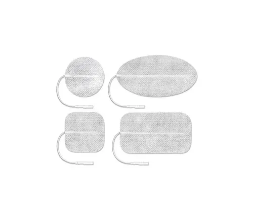 Axelgaard - CF5090 - ValuTrode Cloth Electrode, White Fabric Top, 2" x 3&frac12;" Rectangle, 4/pk, 10 pk/bg, 1 bg/cs (090159)