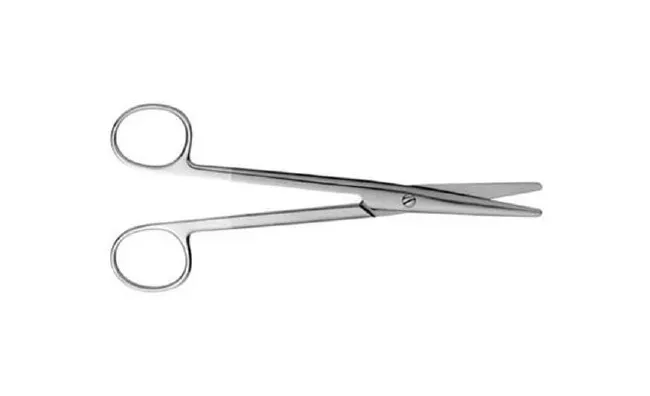 V. Mueller - Vital - CH2096 - Dissecting Scissors Vital Mayo 9 Inch Length Surgical Grade Stainless Steel / Tungsten Carbide NonSterile Finger Ring Handle Curved Blunt Tip / Blunt Tip