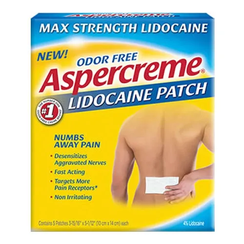 Chattem - 041167058404 - Aspercreme with Lidocaine Patch, 5 ct.