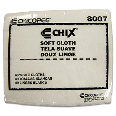 Chicopee - CHI8007 - Soft Cloths, 13 X 15, White, 1200/Carton