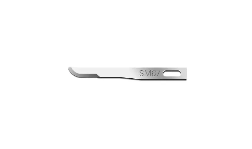 Cincinnati Surgical - 01SM67 - Mini Surgical Blade  Swann Morton  Size 67  Sterile  25-bx -DROP SHIP ONLY-