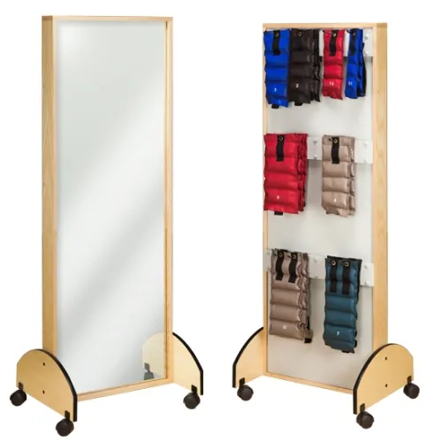 Clinton - 15-4505 - Mobile Adult Mirror With Cuff Weight Rack