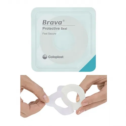 Coloplast - From: 12045 To: 12049  Brava ThickSkin Barrier Ring Brava Thick Moldable  Standard Wear Adhesive without Tape Without Flange Universal System Polymer 13/8 Inch and Up Opening 13/8 W Inch X 4.2 H mm