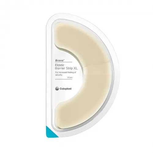 Coloplast - Brava - 120761 - Brava Elastic Barrier Strips X-Large.  Elastic barrier strip is developed with BodyFit technology, absorbs moisture, which makes the barrier less prone to roll up or detach from the skin.