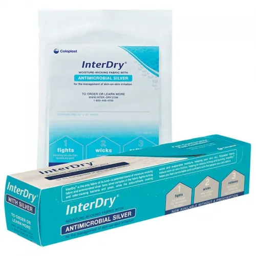 Coloplast - 7915 - InterDry Ag Textile with Antimicrobial Silver Complex 10" x 18".