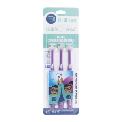 Compac Industries - 03576RPurple - Brilliant Kids Toothbrush
