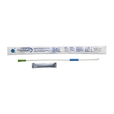 Convatec - GentleCath Hydrophilic - 509016 -   Tiemann Urinary Catheter with Water Sachet and Insertion Kit, 12 Fr, Male 15.7"