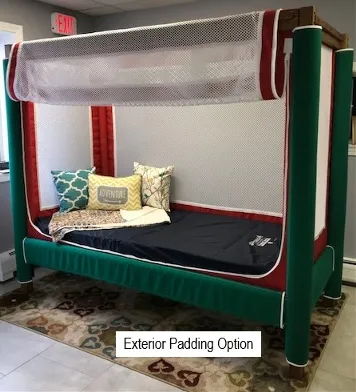 Courtney Bed - EXT-BD-FRMPAD-ENTIRE - Exterior Padding Entire Bed Frame