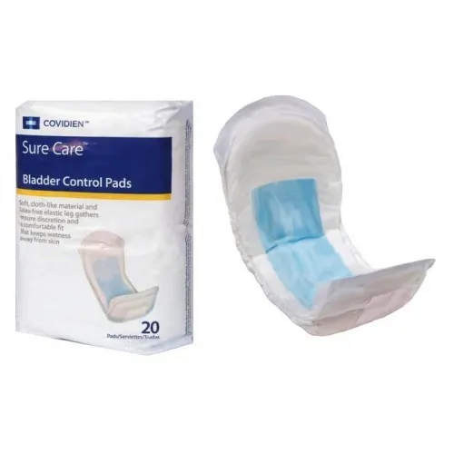 Cardinal Health - Sure Care - 1130A -  Bladder Control Pad  4 X 14 1/2 Inch Heavy Absorbency Polymer Core One Size Fits Most