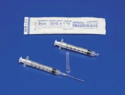 Cardinal Health - 1180321112 - Syringe, 3mL, 21G x 1&frac12;", 100/bx, 8 bx/cs (Continental US Only)