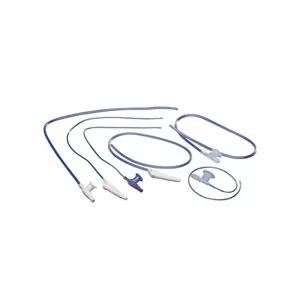 Cardinal Health - Argyle - 30620 - Pediatric suction catheter with Safe-T-Vac valve, 6 french. Staggered eye, coil pack, graduated, latex-free.