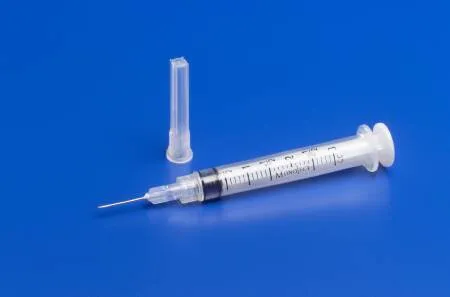 Cardinal Health - 8881513744 - Monoject Rigid Pack Syringe 27 Gauge x 1-1/4"L Needle and Luer Lock Tip 3 mL, Sterile, Single-use, Latex-free, 1/10mL Graduation