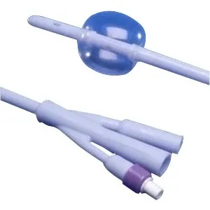 Cardinal Health - Dover - 8887664245 -   3 way foley catheter 24 fr, 5 cc, sterile, reinforced tip, latex free.