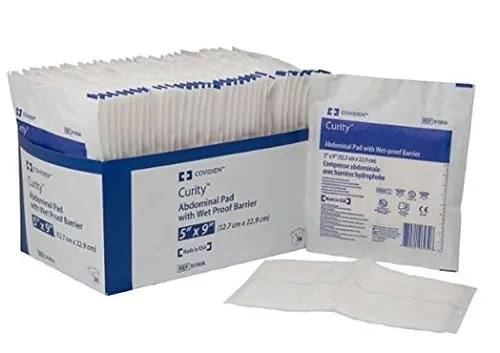 Cardinal - Curity - 9190A -  Abdominal Pad  5 X 9 Inch 1 per Pack Sterile Rectangle