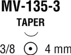 Medtronic / Covidien - N-2541 - COVIDIEN SUTURE MONOSOF MONOFIL NYLON  8-0 (0.4 METRIC) 5" (13CM) BLACK MV-135-3 TAPER (BOX OF 12)