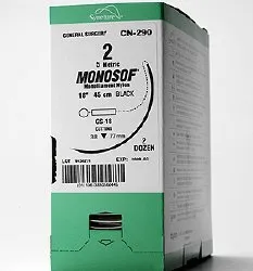Medtronic / Covidien - N-2718K - COVIDIEN SUTURE MONOSOF MONOFILAMENT NYLON 10-0 SE-140-8 (BOX OF 12)