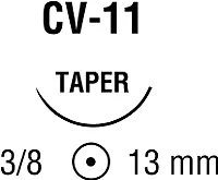 Medtronic / Covidien - VP-363-X - COVIDIEN SUTURE SURGIPRO II MONOFILAMENT POLYPROPYLENE 6-0 CV-11 (BOX OF 36)
