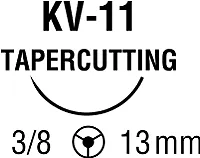 Medtronic / Covidien - VP708X - Suture, Tapercutting, Needle KV-11, 3/8 Circle