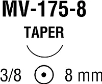 Medtronic / Covidien - VP735MX - Suture, Taper Point, Needle MV-175-8, 3/8 Circle