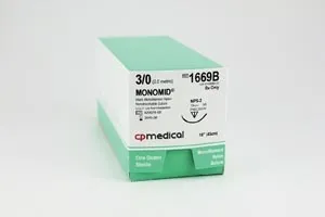 CP Medical - From: 1669B To: 1699P  Suture, 3/0, Nylon 18", PS 2, 12/bx