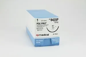 CP Medical - From: 8411P To: 8434P - Suture, Size 0, Polypropylene Mono, 30", CT, 12/bx