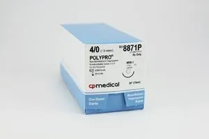 CP Medical - From: 8730P To: 8741P - Suture, 7/0, Polypropylene Mono, 24", BV130 5, 12/bx