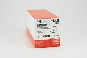 CP Medical - From: L426 To: L427 - Suture, 4/0, PGCL, Undyed, 30", PS 2, 12/bx