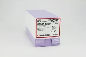 CP Medical - From: U385A To: U386A - Suture, 5/0, PGA, Undyed, 18", C 3, 12/bx