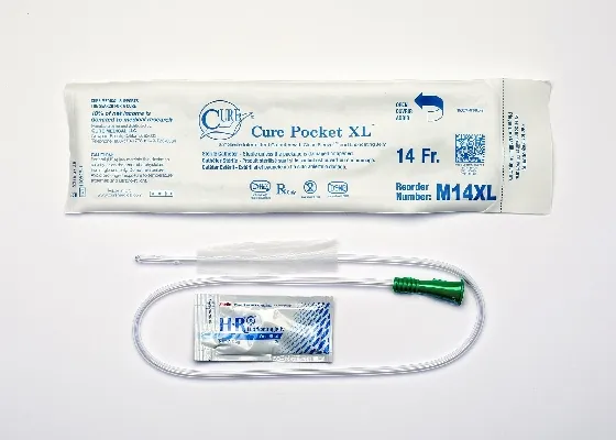 Convatec Cure Medical - Cure Medical - M14XL -  Urethral Catheter  Straight Tip Uncoated PVC 14 Fr. 25 Inch