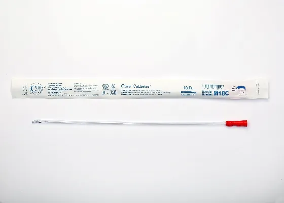 Convatec - M18C - Catheter Male Uncoated Single-Use 16" Coude Tip 18FR 30-bx 10 bx-cs -Continental US Only-