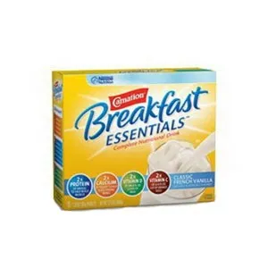 Nestle - 5000053062 - Carnation Instant Breakfast Essentials Classic French Vanilla Flavor Powder Mix 9 oz.