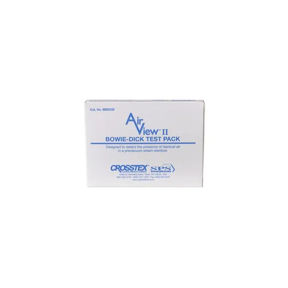 Crosstex - MBD030 - AirView II Bowie-Dick Type Test Pack, Disposable