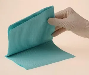 Crosstex - Wpxgr - Towel, 3-Ply Paper, Poly, 19" X 13", Green, 500/Cs (65 Cs/Plt)