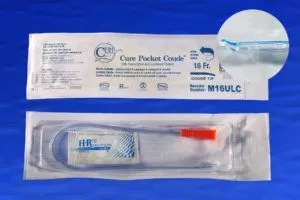 Convatec - M16ULC - Catheter Male Pocket Size Packaging Single-Use with Lubricant 16" Coude Tip 16FR 30-bx 10 bx-cs -Continental US Only-