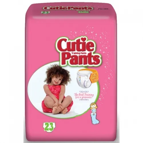 First Quality - Cutie Pants - CR7008 -  Female Toddler Training Pants  Pull On with Tear Away Seams Size 2T to 3T Disposable Heavy Absorbency