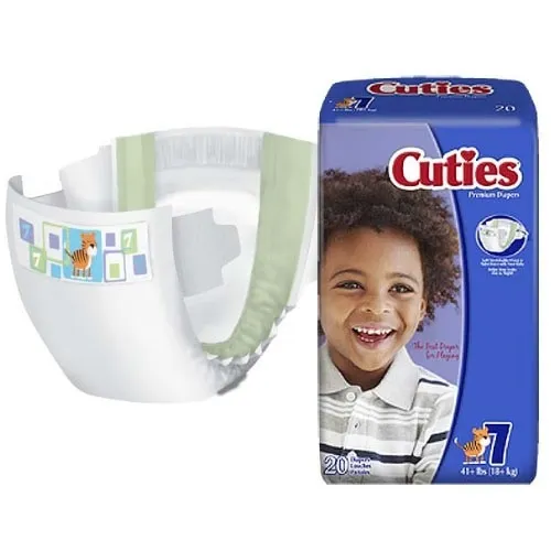 Cuties - CRD701 - Cuties Baby Diapers, 41+ lbs