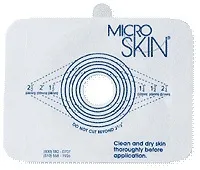 Cymed - Microskin - From: 68100 To: 68464 -  Two piece plain microskin barrier, large size.  adhesive barrier. For use with large size pouches 68364 and 68464. Cut to fit for stomas up to 2 1/2".
