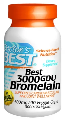 Doctors Best - D215 - Bromelain 3000 GDU