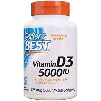 Doctors Best - D250 - Vitamin D3 5000 IU