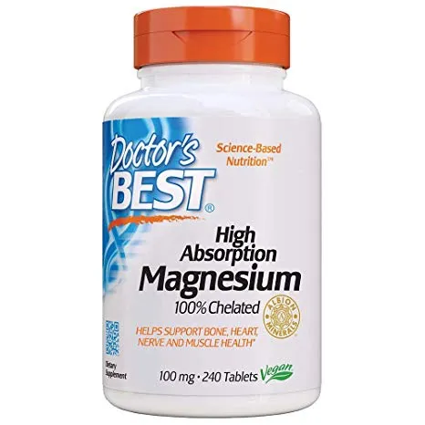 Doctors Best - D408 - Magnesium, Chelated Powder 100%