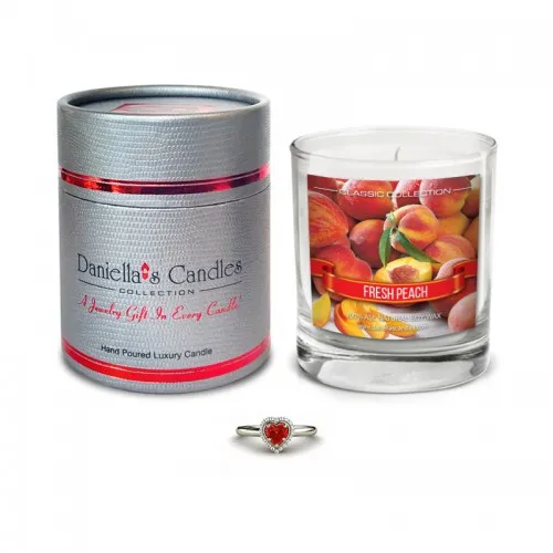 Daniellas Candles - CC100116-R7 - Peach Jewelry Candle